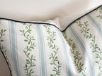 Danika Herrick Libby Floral Stripe Floral Pillow Cover - Coastal Grandmillennial Decor