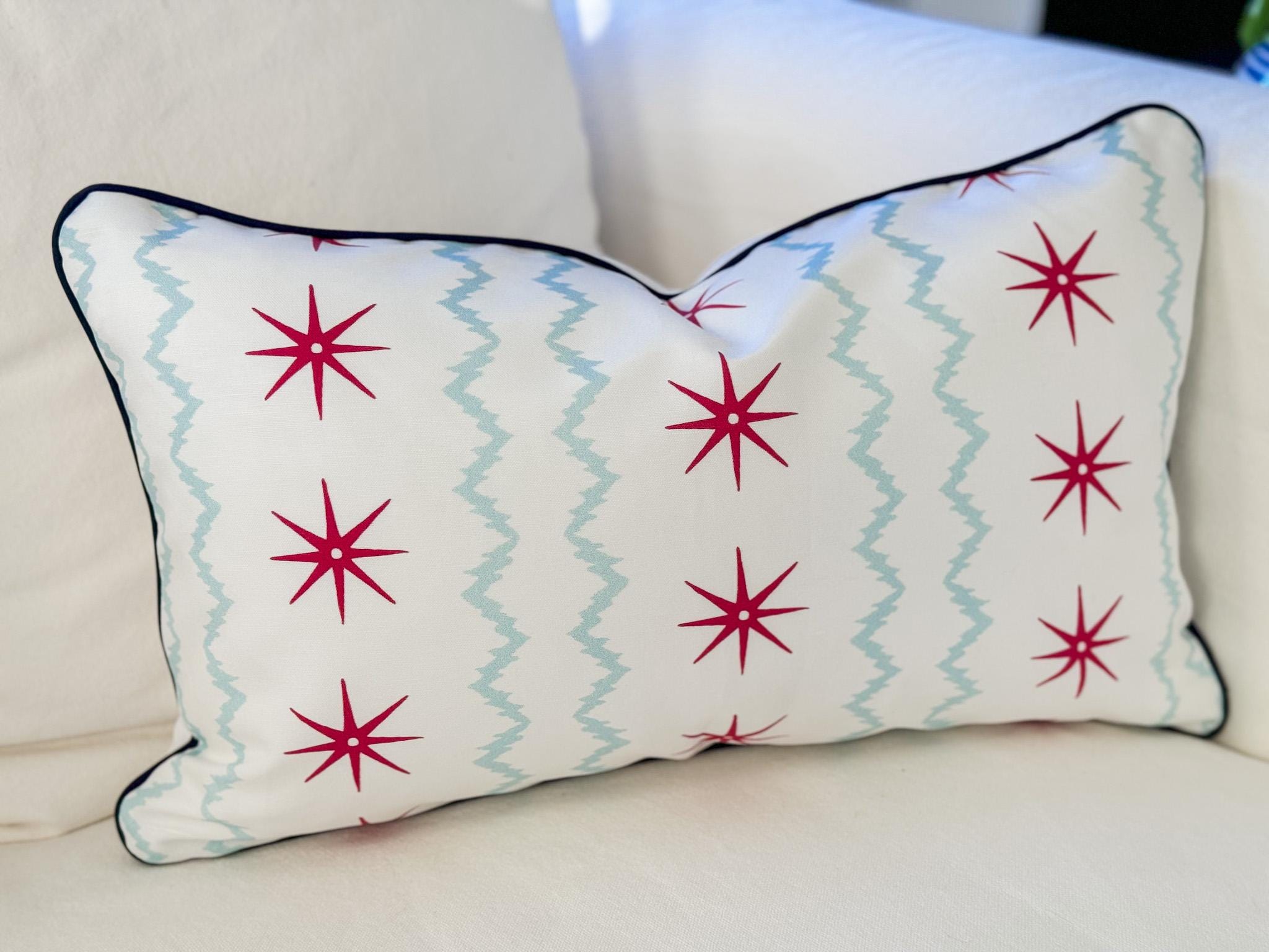 Danika Herrick Stars & Stripes Pillow Cover - Grandmillenial Decor