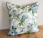 Treillage Serene Sky Floral Pillow Cover - Grandmillenial Decor