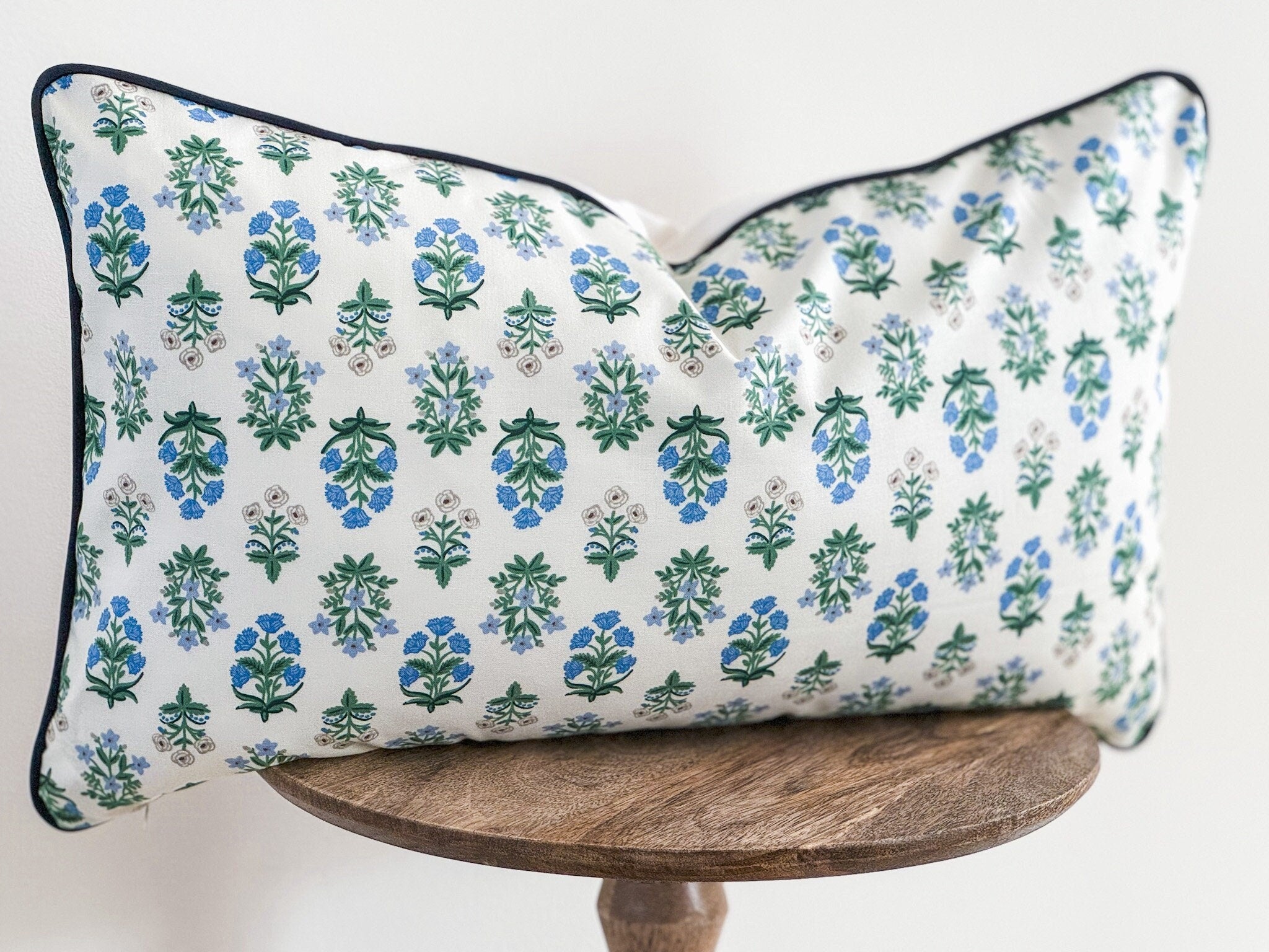 Rifle Paper Co. Camont Mughal Rose Floral Pillow Cover - Modern Farmhouse Decor