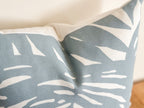 Serena and Lily Indoor Outdoor Blue Palm Pillow Cover - Coastal Grandmillennial Decor