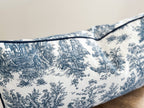 Navy Toile De Jouy Pillow Cover - Farmhouse Decor