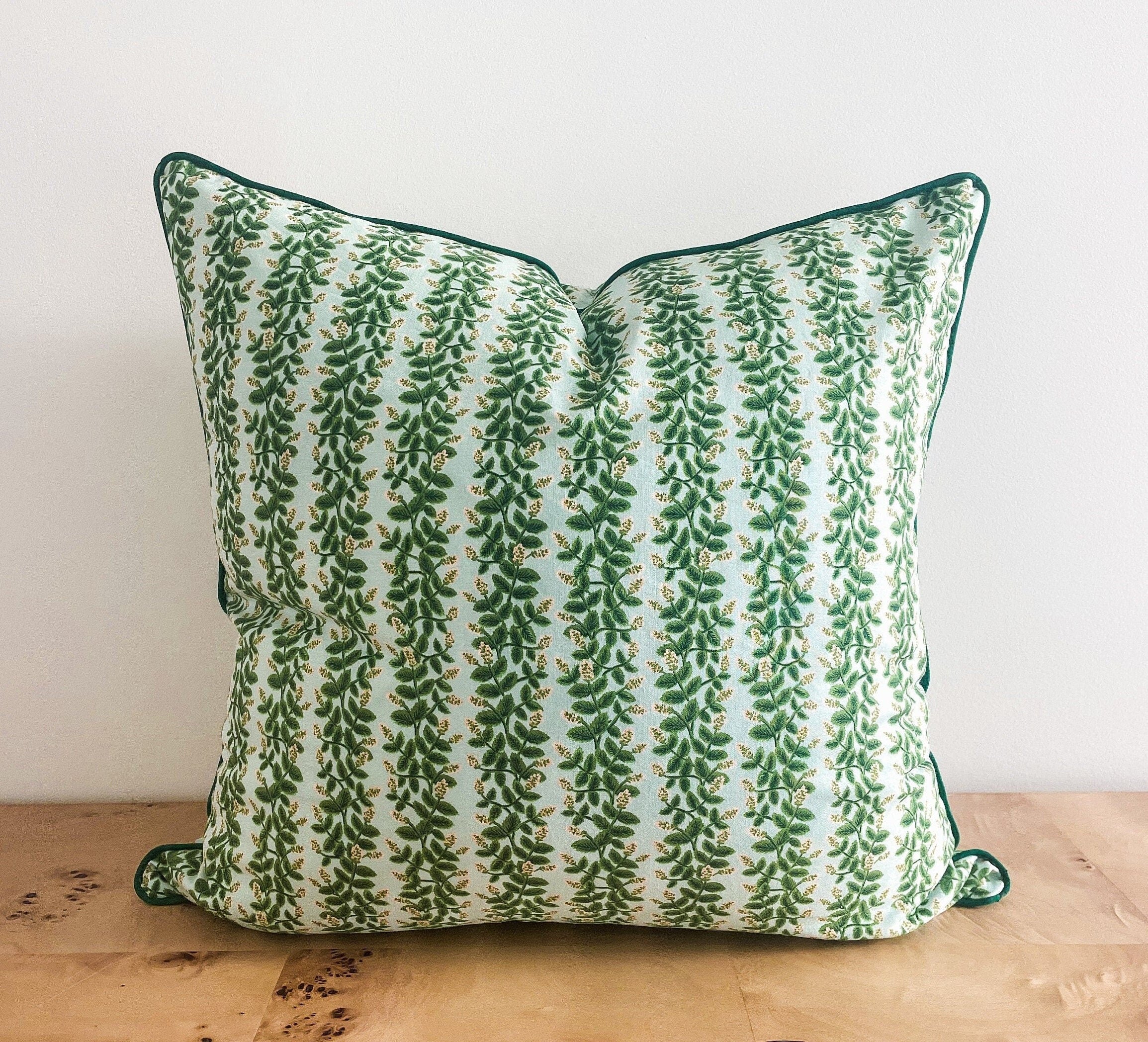 Rifle Paper Co. Primavera Green Vines Pillow Cover - Farmhouse Decor
