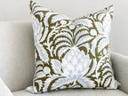 Serena & Lily Grove Artichoke Floral Pillow Cover - Coastal Grandmillenial Decor