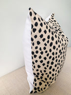 Ballard Dodie Beige Leopard Print Pillow Cover - Chinoiserie Decor