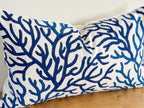 Scott Living Palace Coral Reef Blue & White Pillow Cover - Coastal Decor