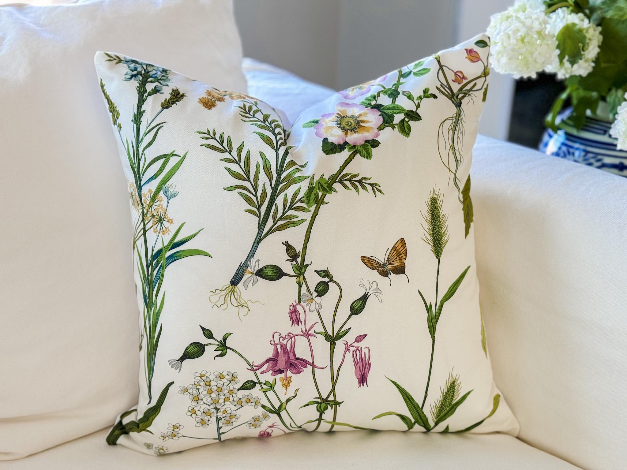 Ballard Designs Isabella Floral Pillow Cover - Grandmillenial Cottagecore Decor