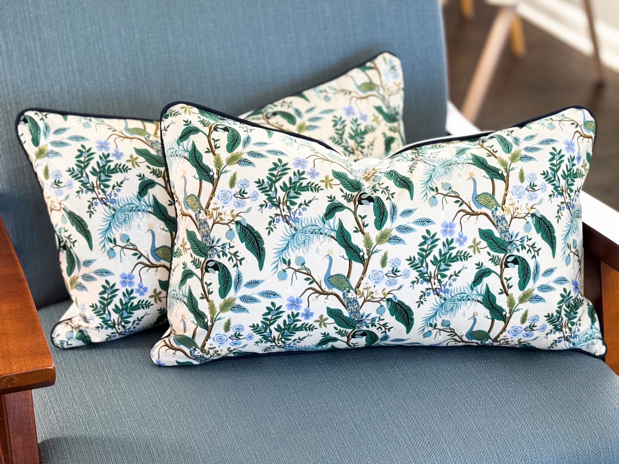 Rifle Paper Co. Vintage Garden Floral Animal Print Pillow Cover - Grandmillennial Decor
