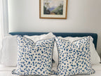 Ballard Mira Blue Leopard Print Pillow Cover - Grandmillennial Decor