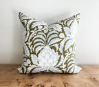 Serena & Lily Grove Artichoke Floral Pillow Cover - Coastal Grandmillenial Decor