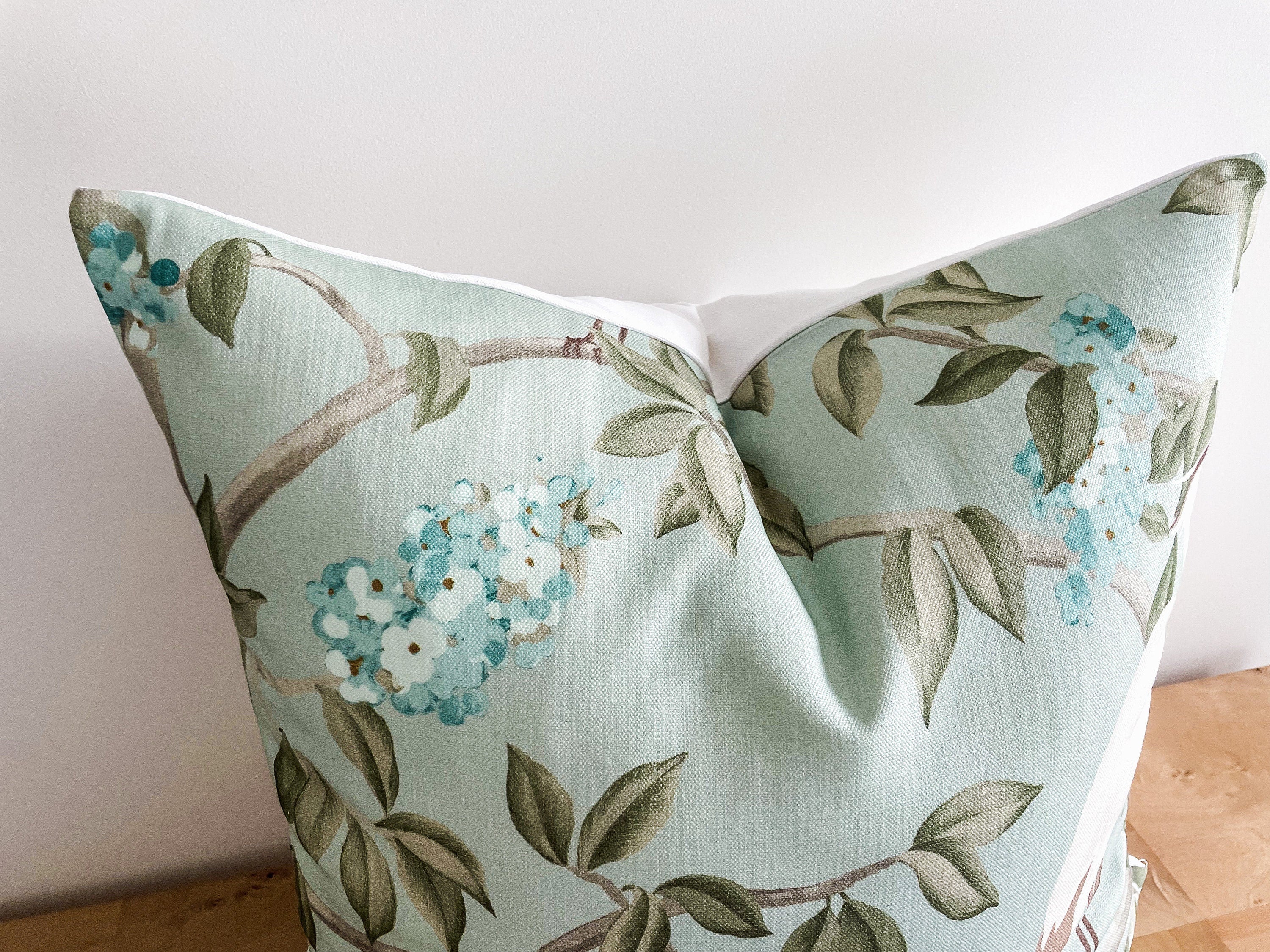 Covington Mineral Blue Heron Pillow Cover - Grandmillennial Decor