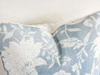 Serena & Lily Blue Deauville Floral Indoor Outdoor Pillow Cover - Coastal Grandmillenial Decor
