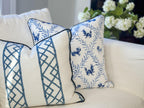 Danika Herrick Little Blue Beasties Pillow Cover - Chinoiserie Grandmillennial Decor