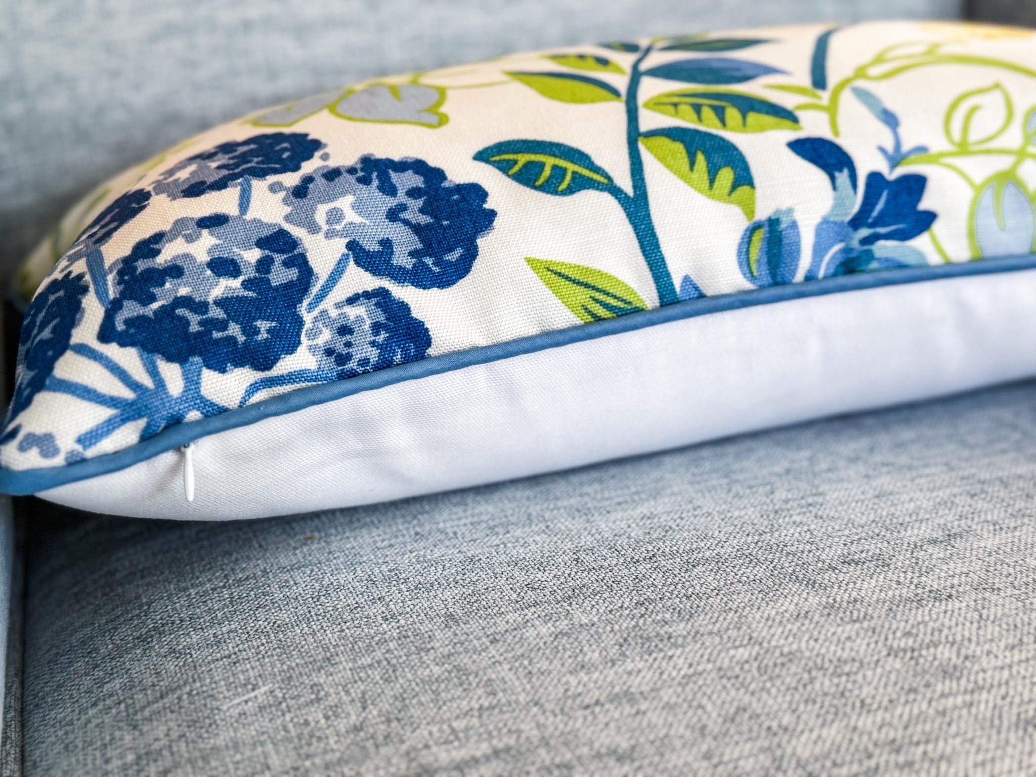 Thibaut Spring Garden Floral Pillow Cover - Grandmillennial Chinoiserie Decor