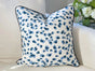 Ballard Mira Blue Leopard Print Pillow Cover
