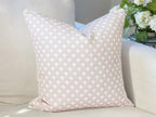 Danika Herrick Full Pink Tiny Palms Floral Block Print Pillow Cover