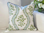 Danika Herrick Strawberry Stripe Floral Pillow Cover