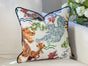 Hamilton Himalaya Natural Tigers & Dragons Pillow Cover - Chinoiserie Decor