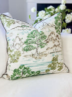 Ballard Glenna Beige Toile Pillow Cover 