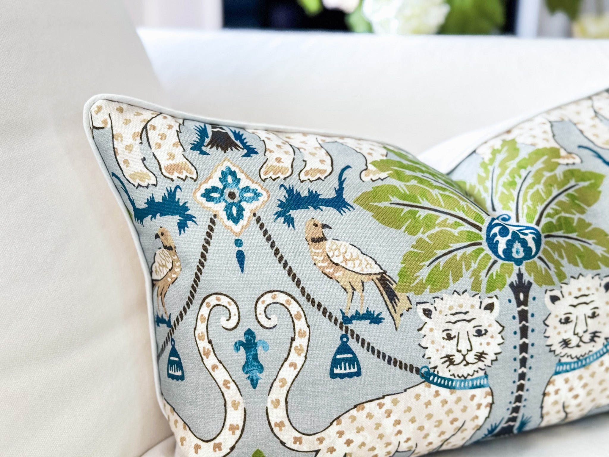 Chinoiserie Throw Pillow Covers | Blue & White | PHD