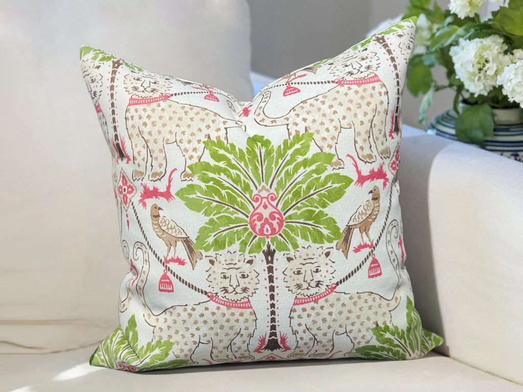 Preppy Jaguar Tropical Indoor Outdoor Pillow Cover