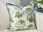 Whitney English Soft White Woodland Rose Floral Pillow Cover