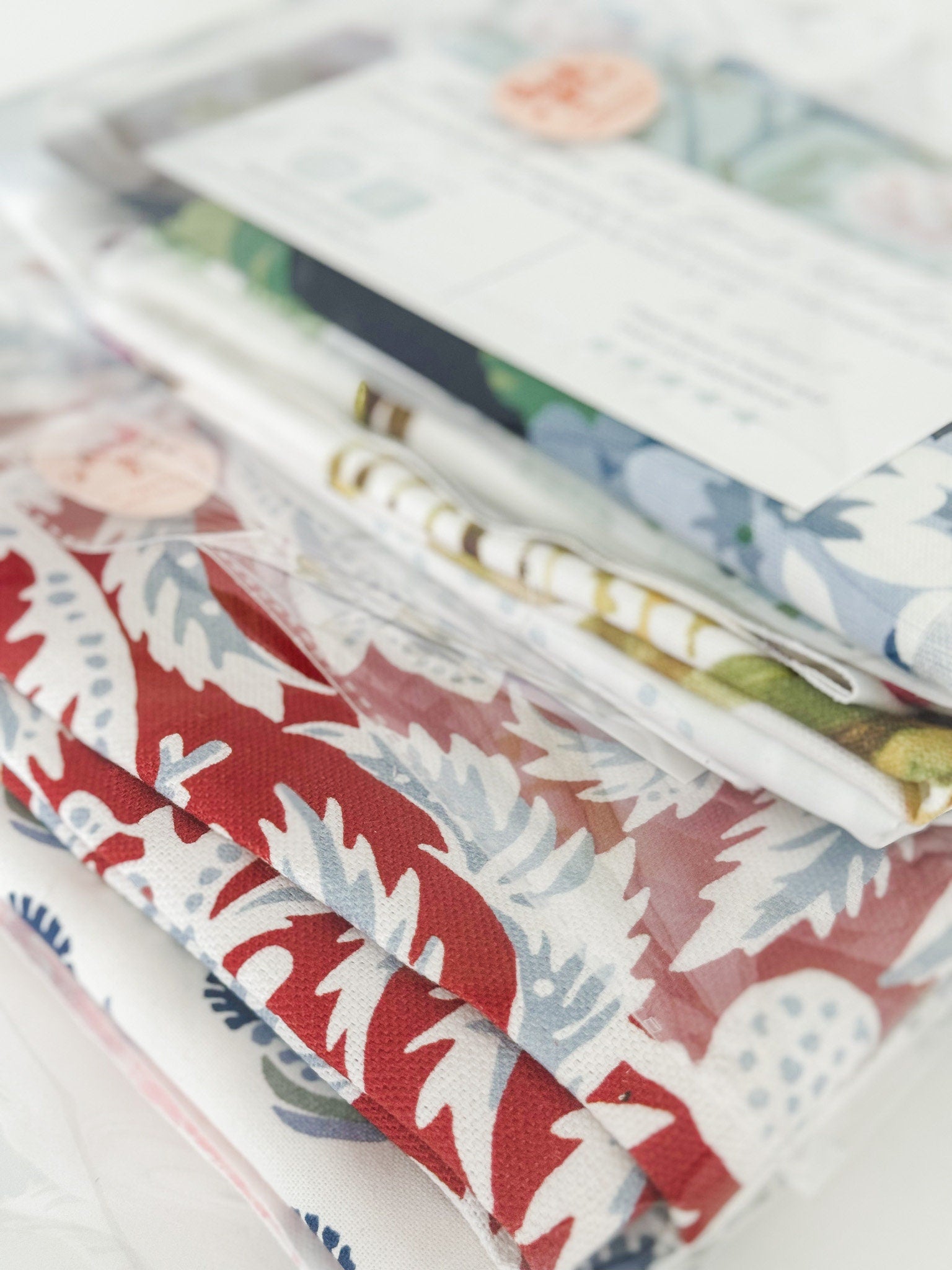Designer Fabric Remnant Bundle - 3 lb Assorted Fabric for Crafting
