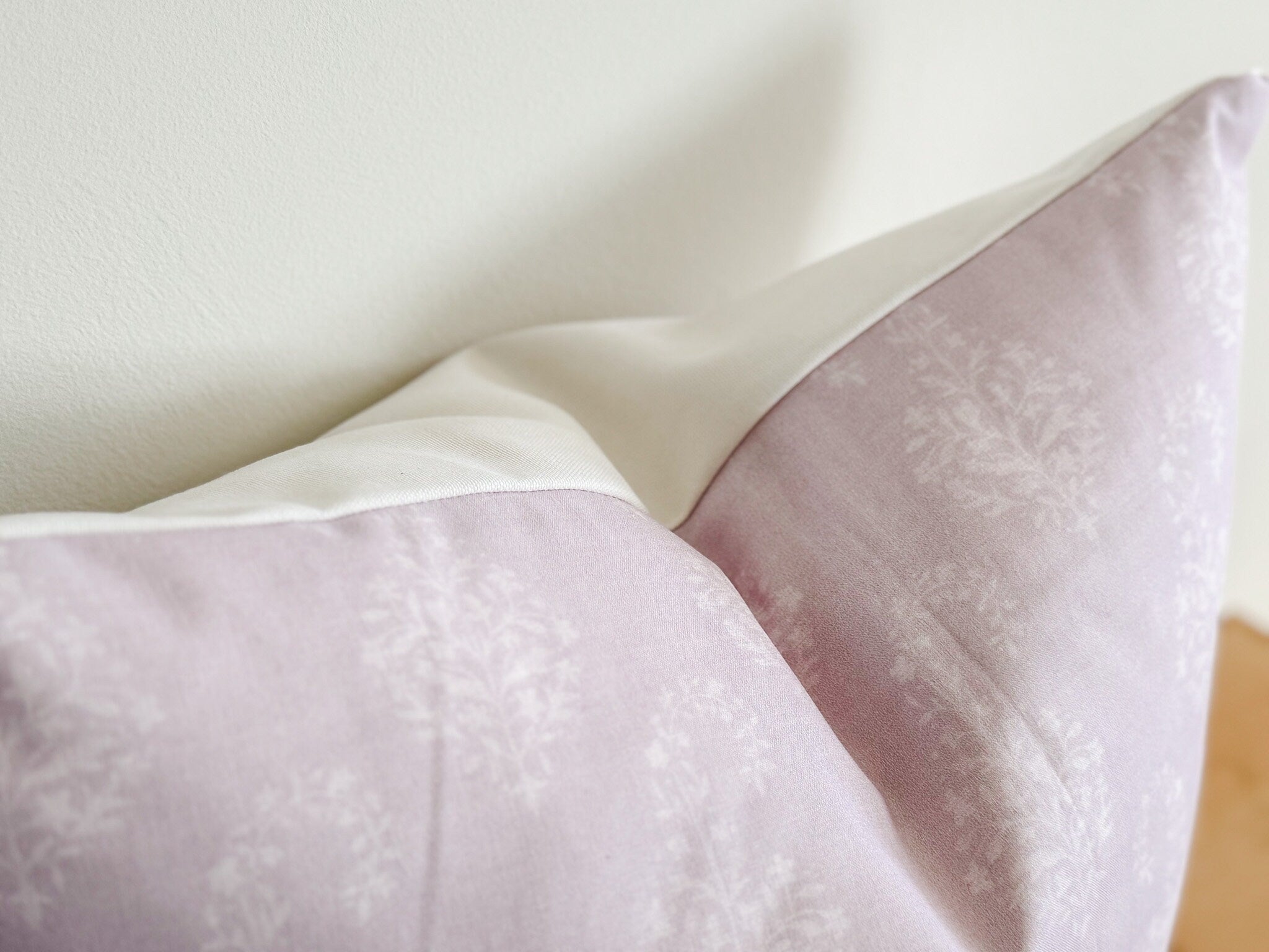 Danika Herrick Paisley Lilac Block Print Pillow Cover - Grandmillenial Decor