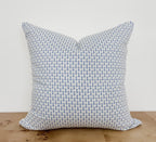 Rifle Paper Co. Blue Mini Block Print Pillow Cover - Farmhouse Decor
