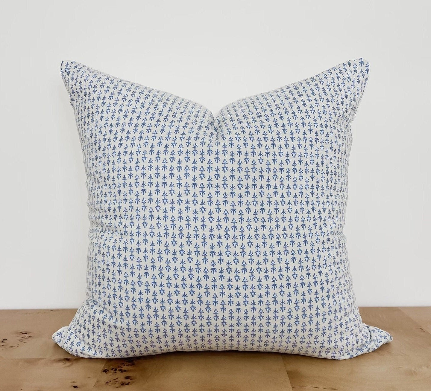 Rifle Paper Co. Blue Mini Block Print Pillow Cover - Farmhouse Decor