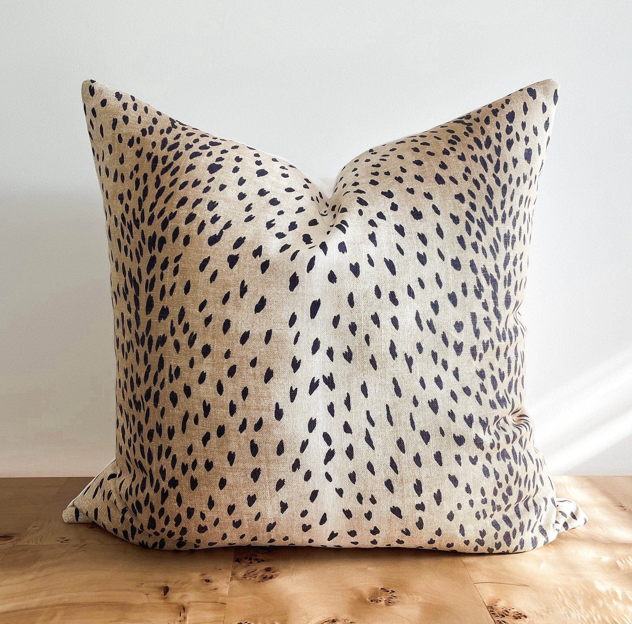 Vern Yip Antelope Black Fawn Pillow Cover - Chinoiserie Decor