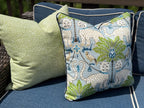 Ballard Tully Pear Indoor Outdoor Animal Print Dot Pillow Cover - Grandmillennial Coastal Decor