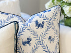 Danika Herrick Little Blue Beasties Pillow Cover - Chinoiserie Grandmillennial Decor