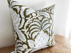 Serena & Lily Grove Artichoke Floral Pillow Cover - Coastal Grandmillenial Decor