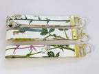 Floral Fabric Keychain Wristlet: Ballard Designs Gold Key Fob