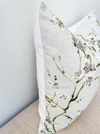 Chintz Cherry Blossom Floral Pillow Cover - Chinoiserie Decor