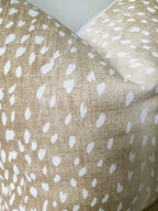 Vern Yip Fawn Beige Antelope Animal Print Pillow Cover - Chinoiserie Decor