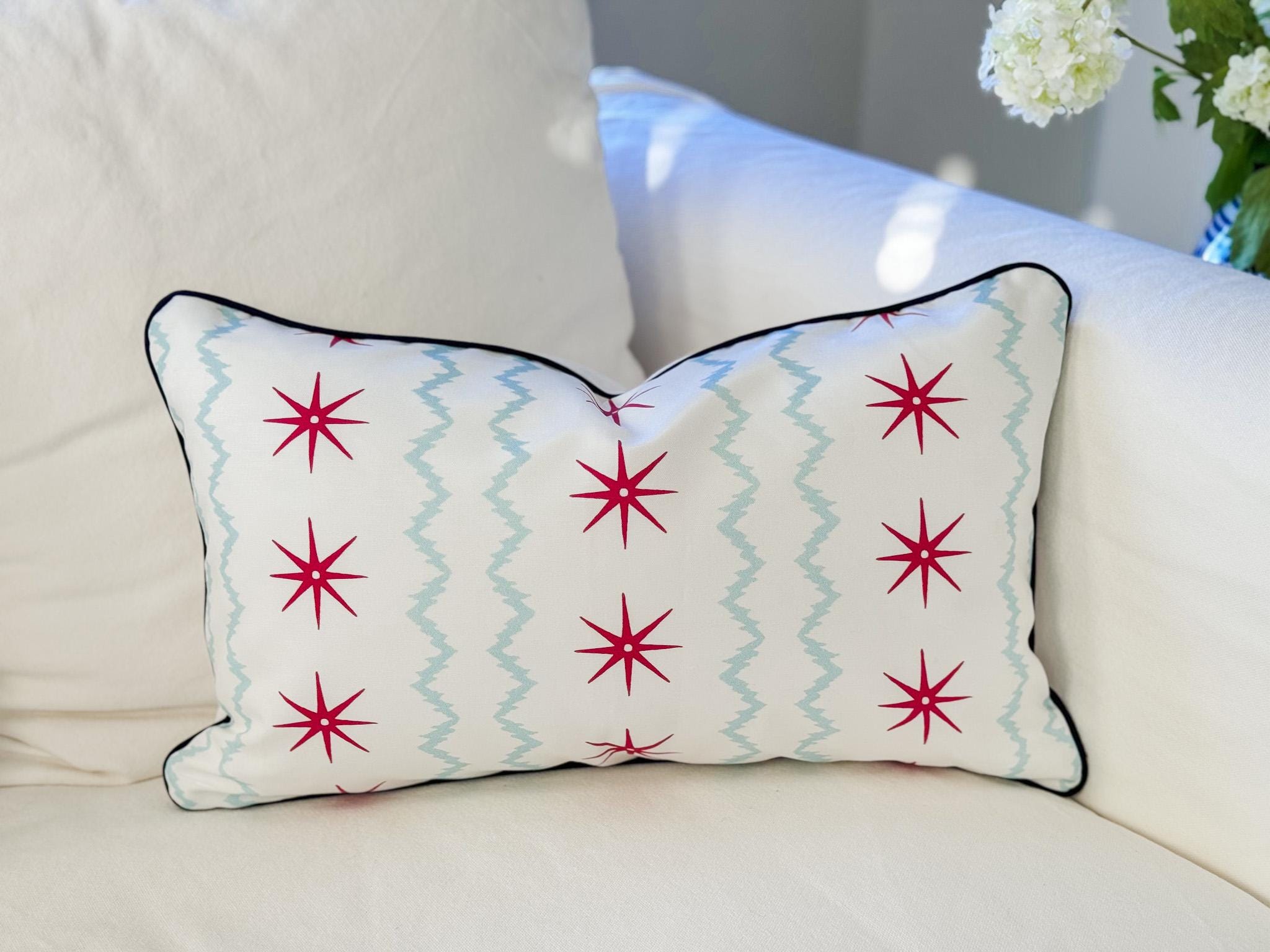 Danika Herrick Stars & Stripes Pillow Cover - Grandmillenial Decor