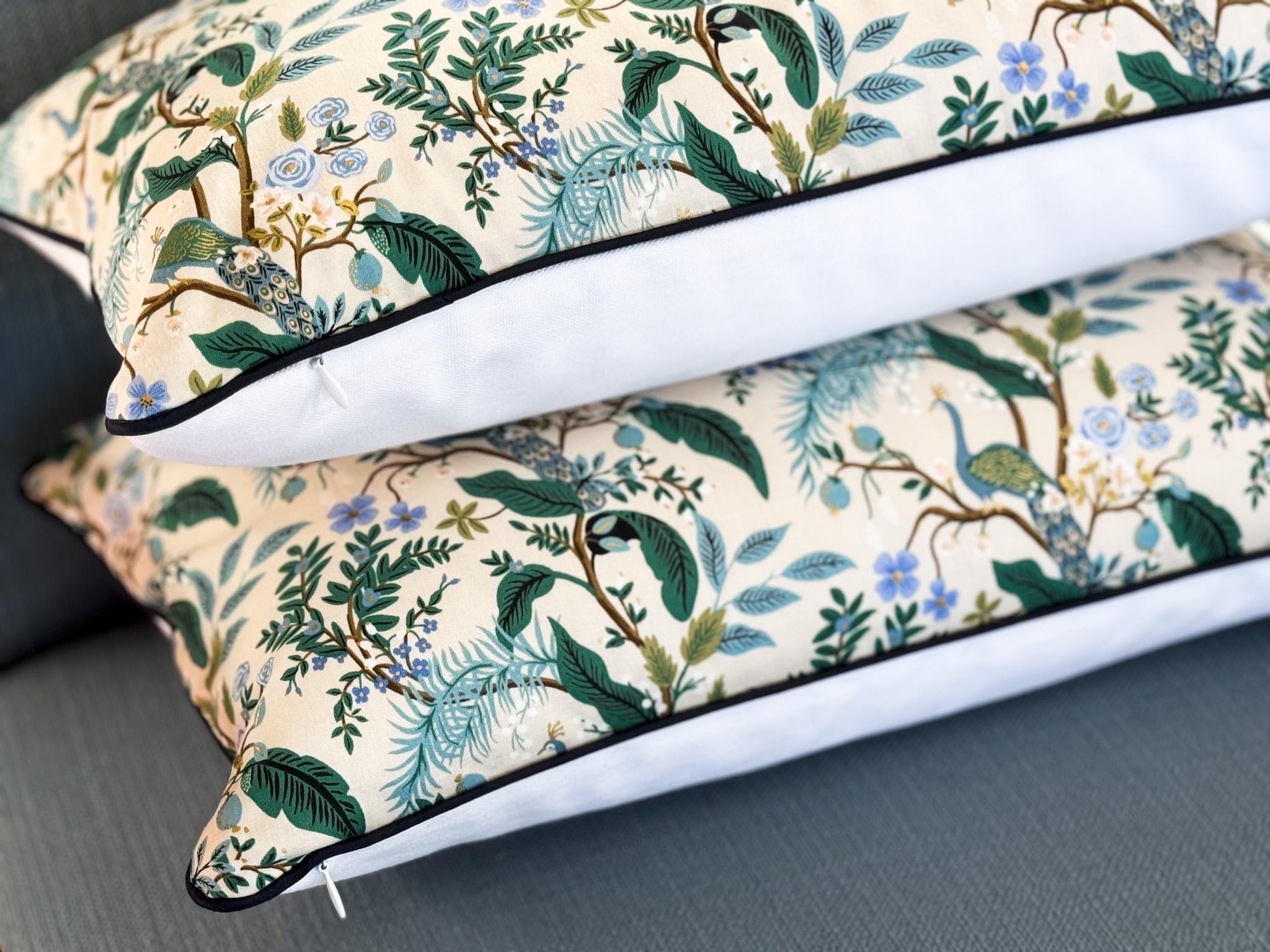 Rifle Paper Co. Vintage Garden Floral Animal Print Pillow Cover - Grandmillennial Decor