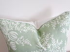 Danika Herrick Charlotte Green Floral Pillow Cover - Grandmillennial Decor