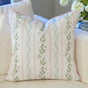 Danika Herrick Pink Vines Floral Pillow Cover in Linen Cotton Canvas - Grandmillenial Decor