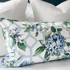 Treillage Serene Sky Floral Pillow Cover - Grandmillenial Decor