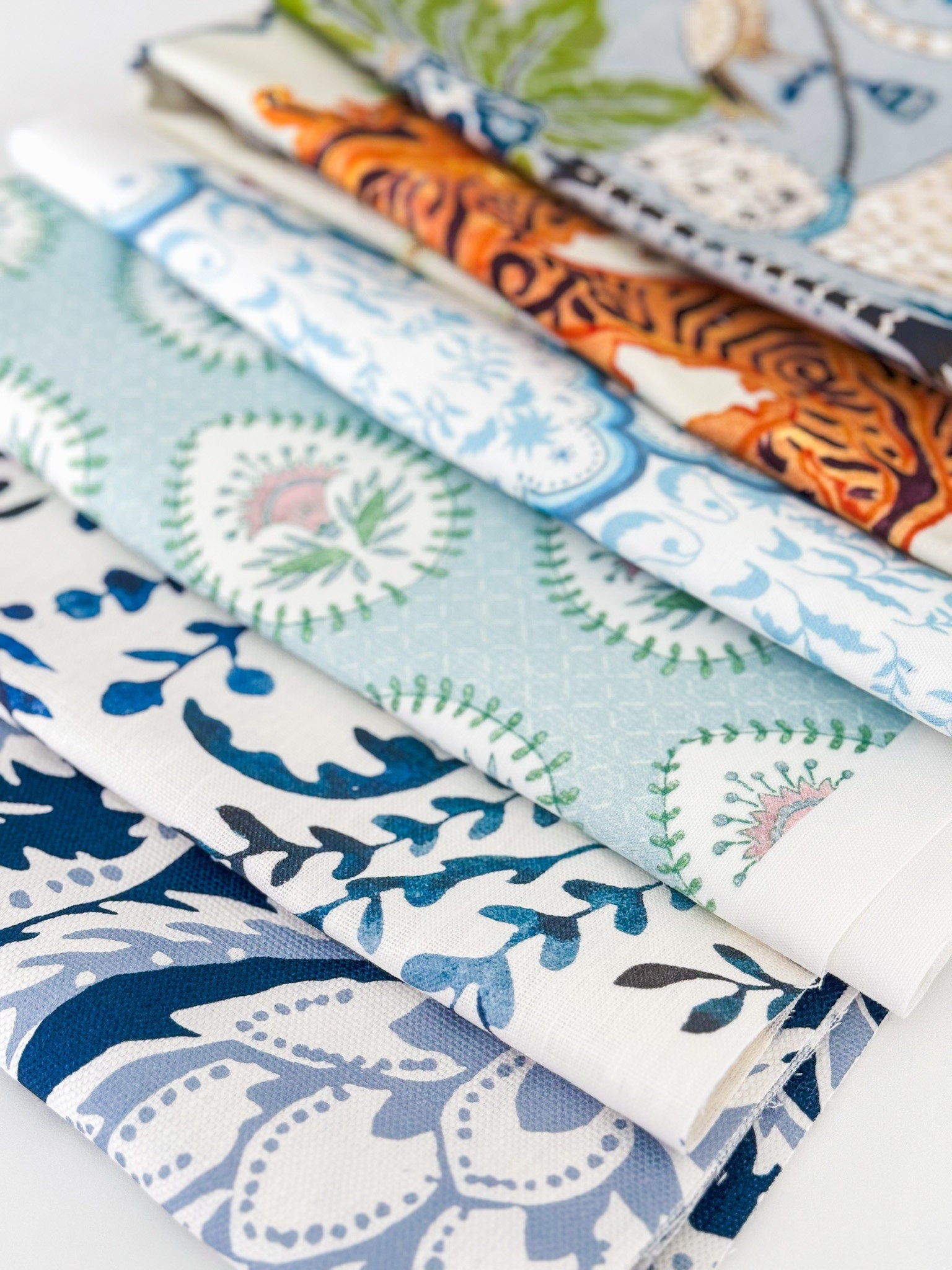 Designer Fabric Remnant Bundle - 3 lb Assorted Fabric for Crafting