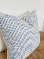 Rifle Paper Co. Blue Mini Block Print Pillow Cover - Farmhouse Decor