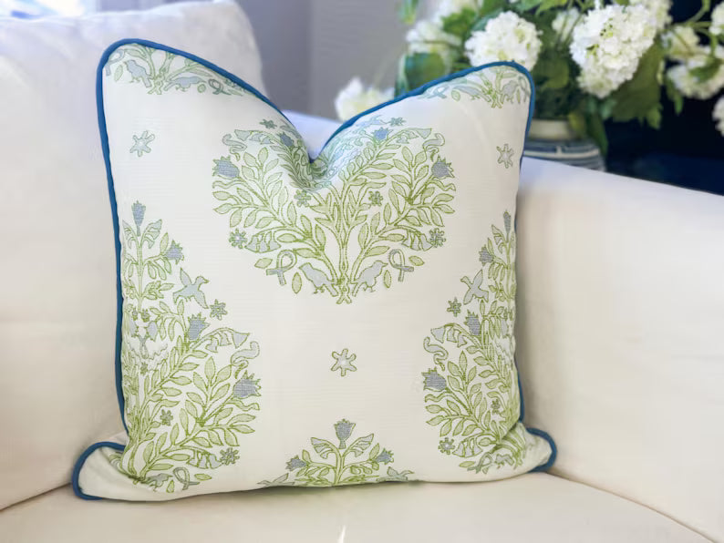 Danika Herrick Sarah Paisley Floral Pillow Cover - Grandmillennial Decor
