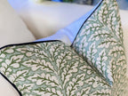 Blooming Green Leaf Pillow Cover - Grandmillennial Decor