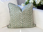 Blooming Green Leaf Pillow Cover - Grandmillennial Decor