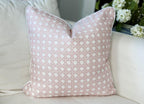 Danika Herrick Sally Pink Cane Pillow Cover - Grandmillennial Coastal Decor