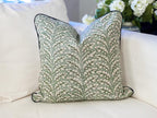 Blooming Green Leaf Pillow Cover - Grandmillennial Decor