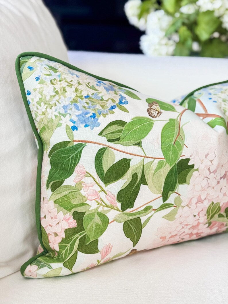 Whitney English Lilac Floral Pillow Cover Haf